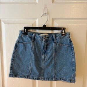 Abercrombie & Fitch Blue Denim Mini Skirt